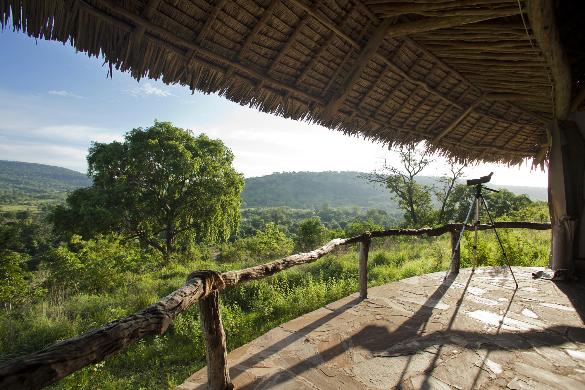 Beho Beho banda verandah with bush views